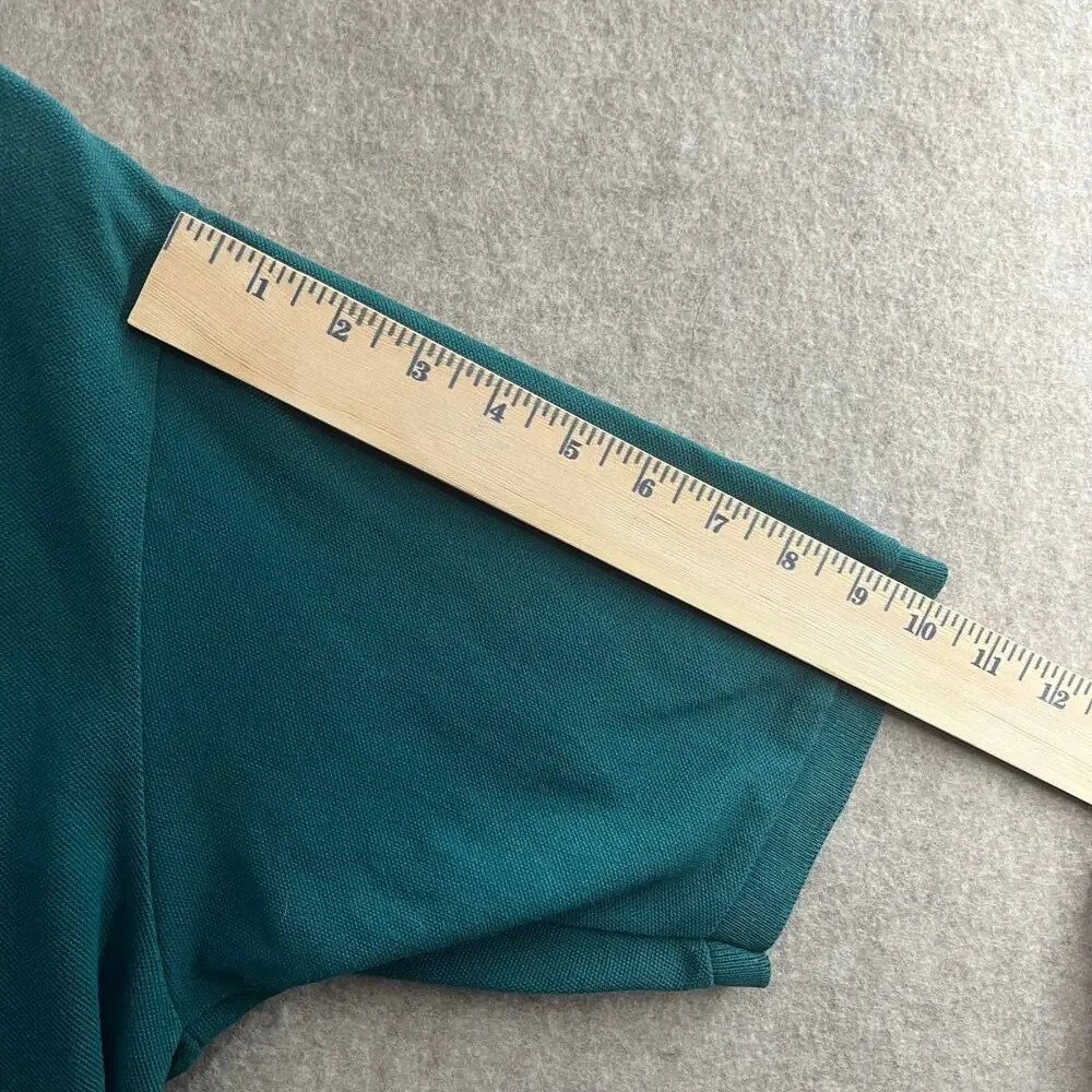Vintage All Sports By Somers Darby’s Folly Rugby Polo Green Size L Made in USA - Picture 8 of 9